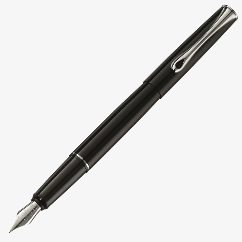 Diplomat Diplomat Esteem Fountain Pen - Gloss Black Chrome Trim