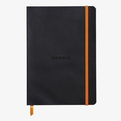 Rhodia Softcover Notebook - A5 - Black - Dotted
