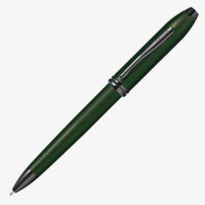 Cross Cross Townsend Ballpoint Pen - Micro Knurled Green PVD