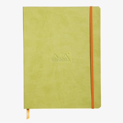 Rhodia Softcover Notebook - Large - Anise Green - Dotted