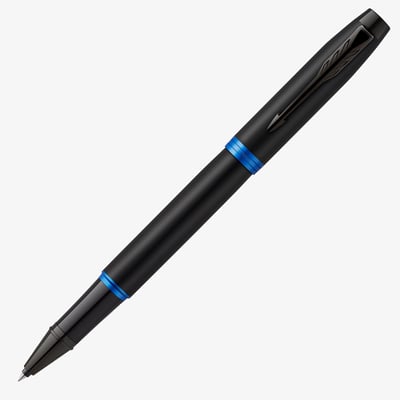 Parker IM Vibrant Rings Rollerball Pen - Marine Blue