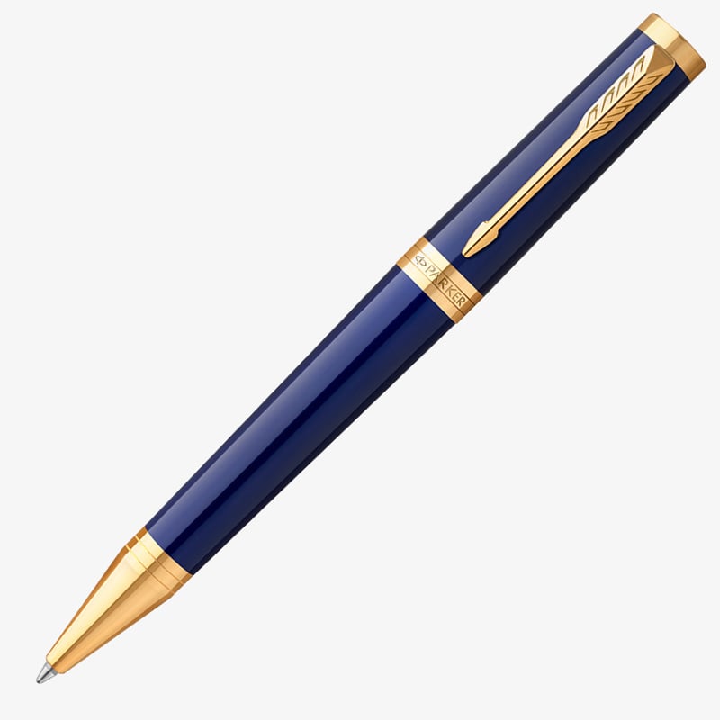 Parker Parker Ingenuity Ballpoint Pen - Dark Blue Gold Trim