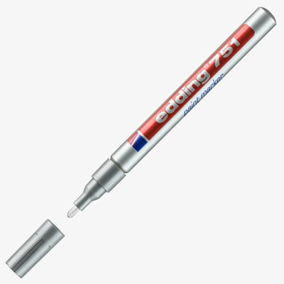 Edding 751 Paint Marker - Fine - Silver