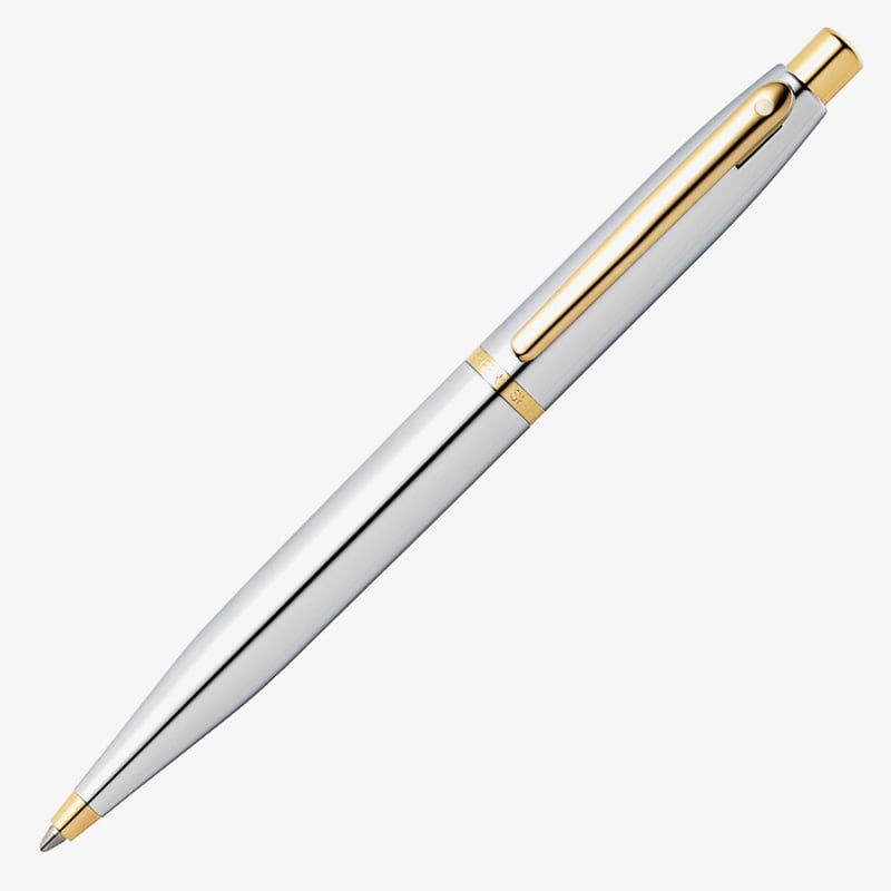 Sheaffer Sheaffer VFM Ballpoint Pen - Polished Chrome & Gold