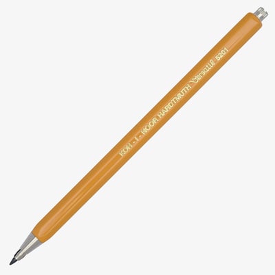 Koh-I-Noor 5201 Mechanical Clutch Leadholder - 2.0mm - Yellow without Clip