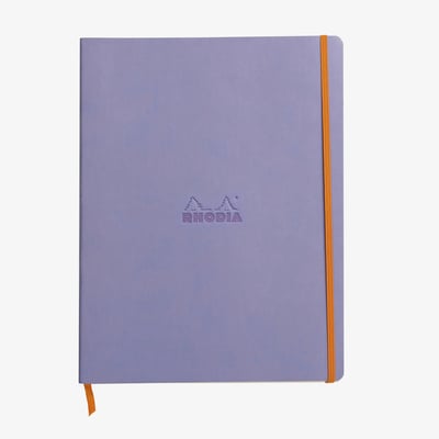 Rhodia Softcover Notebook - A4 - Iris - Lined