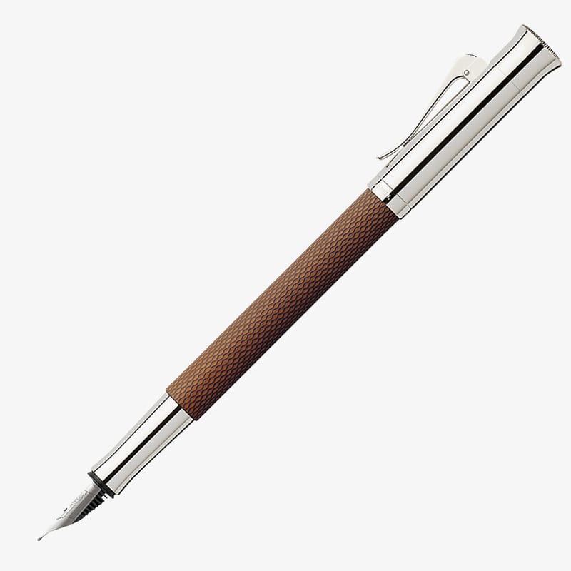 Graf von Faber-Castell Graf von Faber-Castell Guilloche Fountain Pen - Cognac