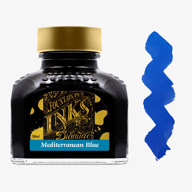 Diamine Inks Diamine Ink Bottle 80ml - Mediterranean Blue