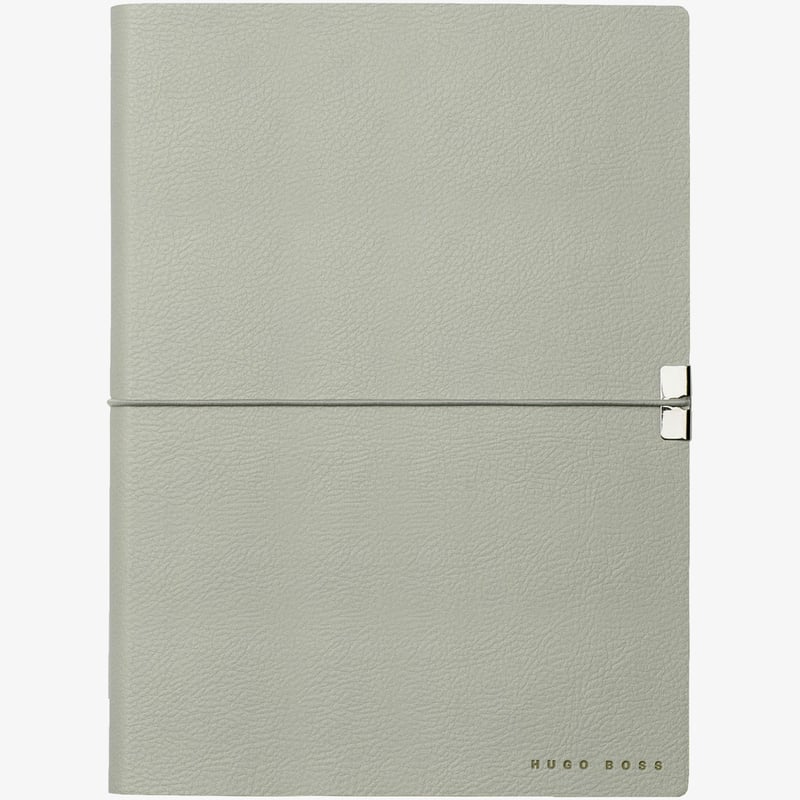 Hugo Boss Storyline A5 Notepad - Light Grey
