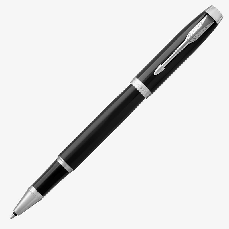 Parker Parker IM Rollerball Pen - Gloss Black Chrome Trim