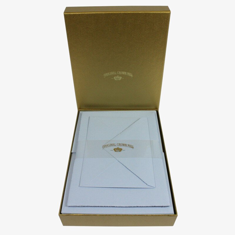 Crown Mill Crown Mill Golden Line C6 100gsm Set of 25 Sheets and Envelopes - Blue