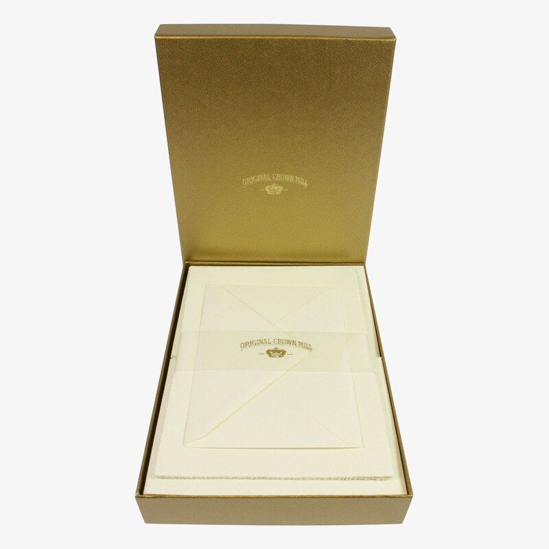 Crown Mill Crown Mill Golden Line C6 100gsm Set of 25 Sheets and Envelopes - Cream