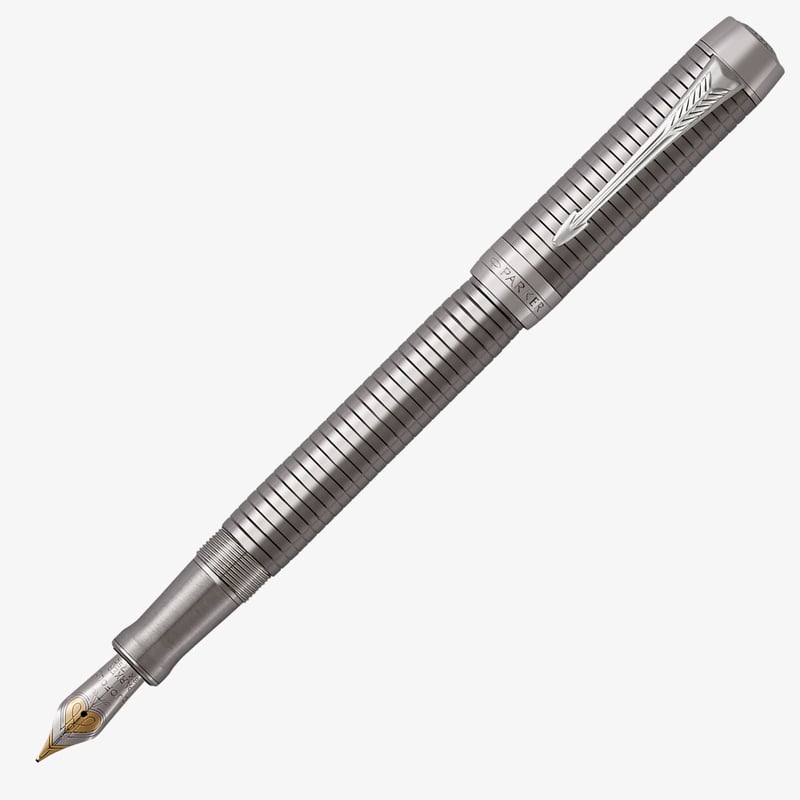 Parker Duofold Prestige Fountain Pen - Centennial Ruthenium