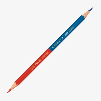 Caran d'Ache Bicolour Graphite Pencil - Blue & Red