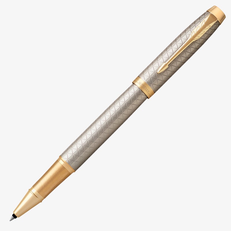 Parker Parker IM Premium Rollerball Pen - Warm Silver & Gold