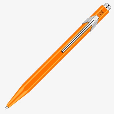 Caran d'Ache 849 Ballpoint Pen - Popline - Fluorescent Orange (Slimpack)