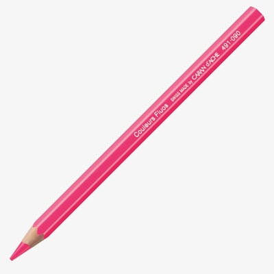 Caran d'Ache Fluorescent Pencil - Pink