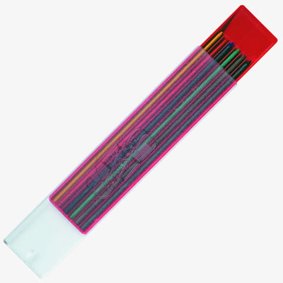 Koh-I-Noor Koh-I-Noor 4301 Coloured Leads - 2.0mm x 120mm - Assorted Colours (Pack of 6)