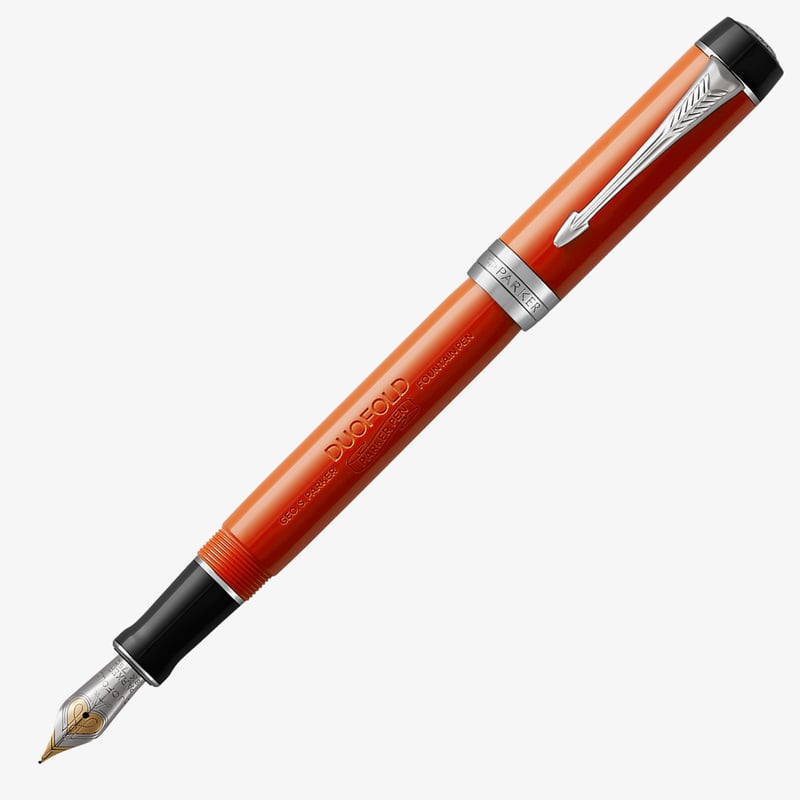 Parker Parker Duofold Classic Fountain Pen - Centennial Big Red Vintage Chrome Trim