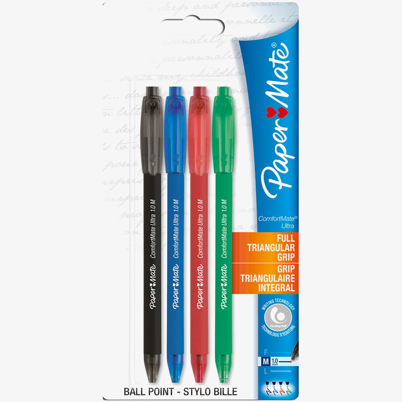 Papermate Comfortmate Ultra Retractable Ballpoint Pen - Assorted ...