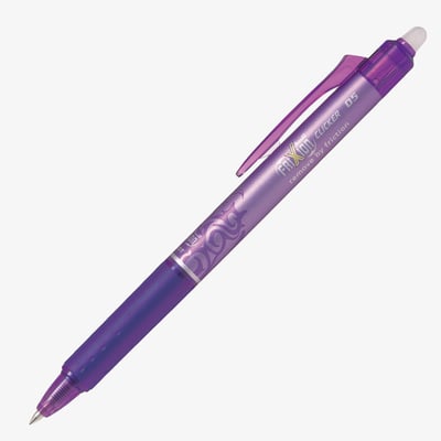Pilot FriXion Clicker Erasable Rollerball Pen - Violet - 0.5mm