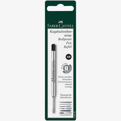 Faber-Castell Faber-Castell Ballpoint Refill - Extra Broad - Black (Blister Pack)