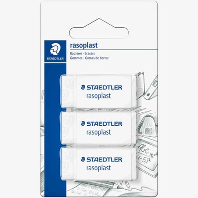 Staedtler Rasoplast Eraser (Pack of 3)