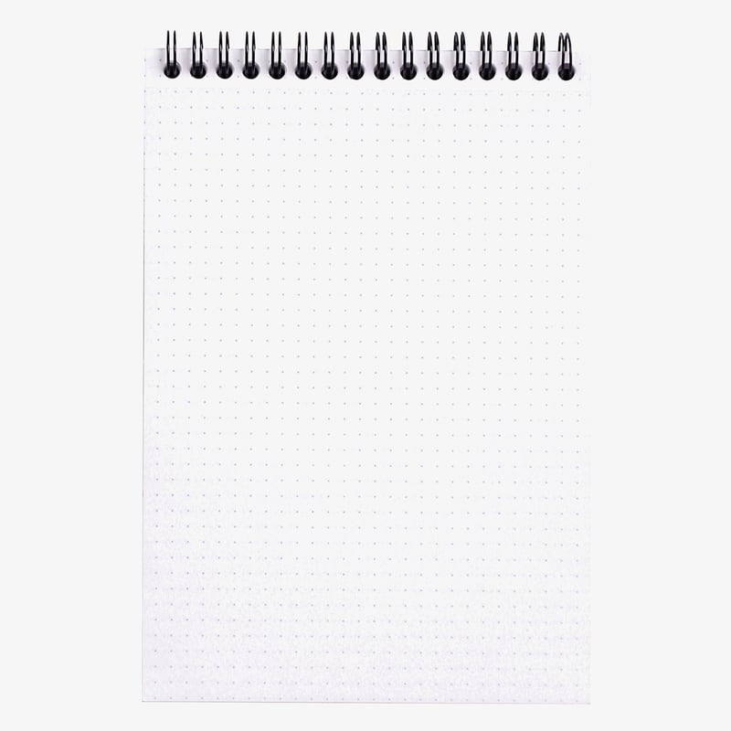 Rhodia Classic Wireband Notepad - Extra Large - Black - Dotted