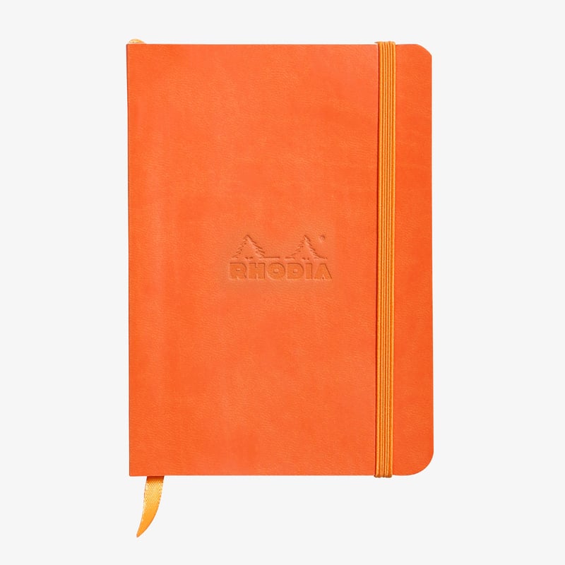 Rhodia Rhodia Softcover Notebook - Medium - Tangerine - Lined