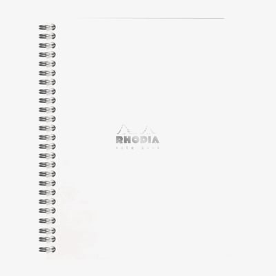 Rhodia Classic Wirebound Notebook - Medium - White - Lined