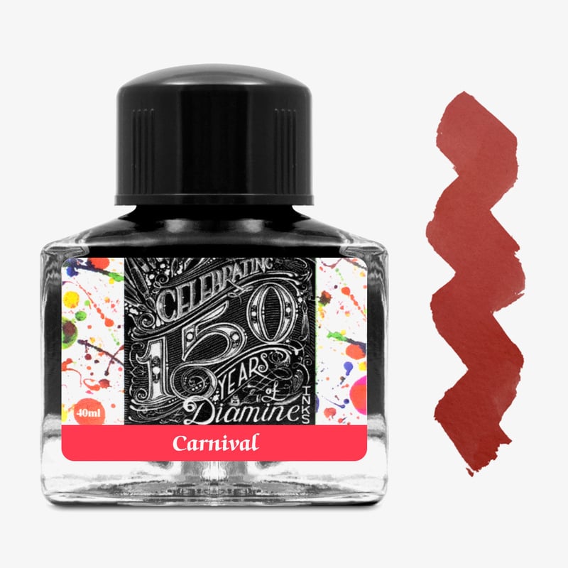 Diamine Inks Diamine 150th Anniversary Ink Bottle 40ml - Carnival
