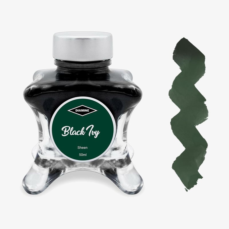 Diamine Inks Diamine Inkvent Christmas Ink Bottle 50ml - Black Ivy