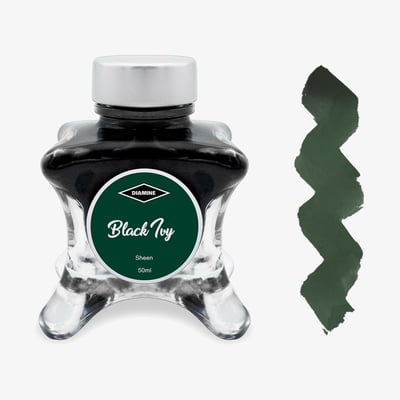 Diamine Inkvent Christmas Ink Bottle 50ml - Black Ivy