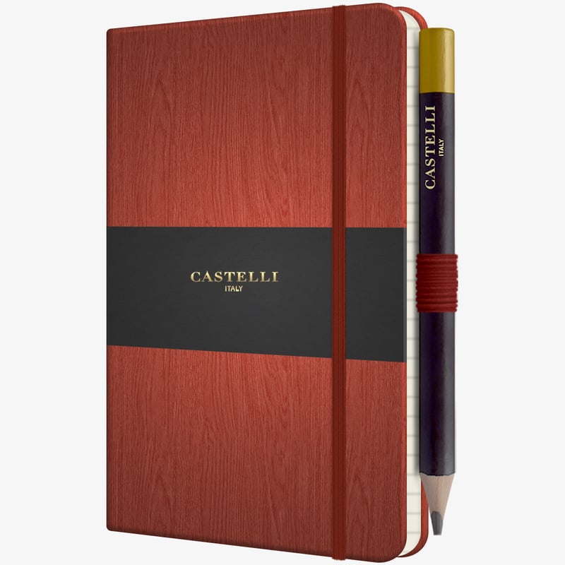 Castelli Castelli Tucson Acero Pocket Notebook - Ruled - Rust