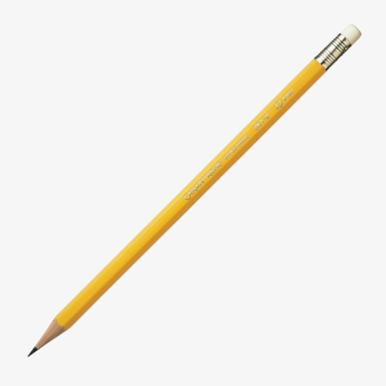 Caran d'Ache Caran d'Ache Graphite Pencil with Eraser - HB