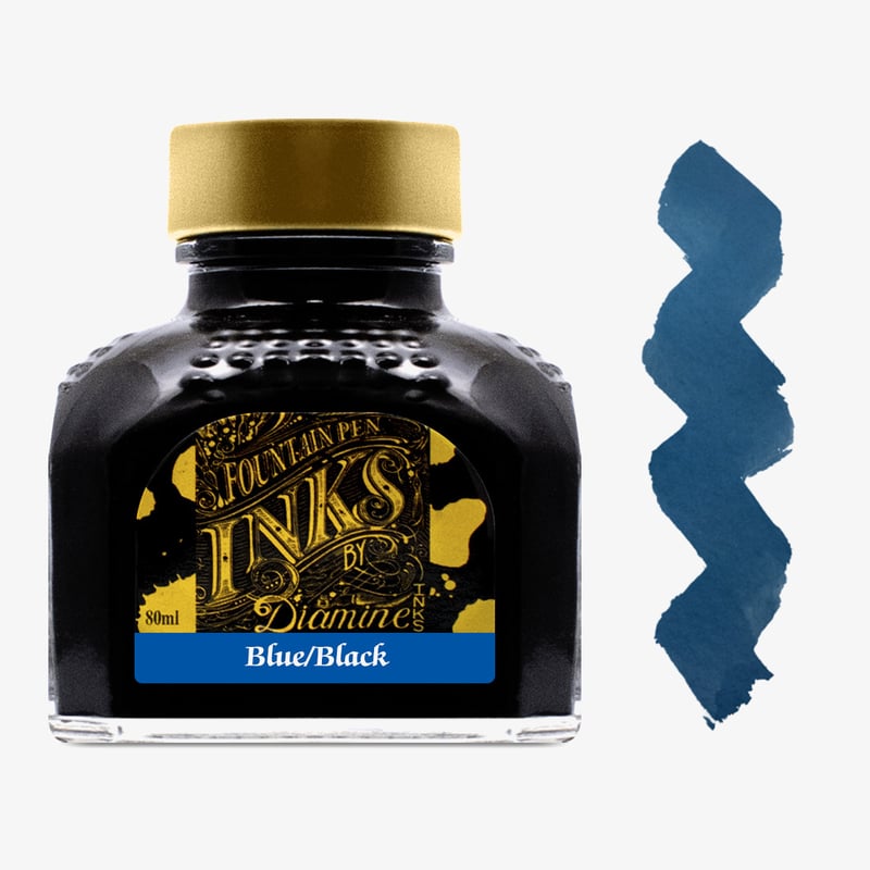 Diamine Inks Diamine Ink Bottle 80ml - Blue/Black