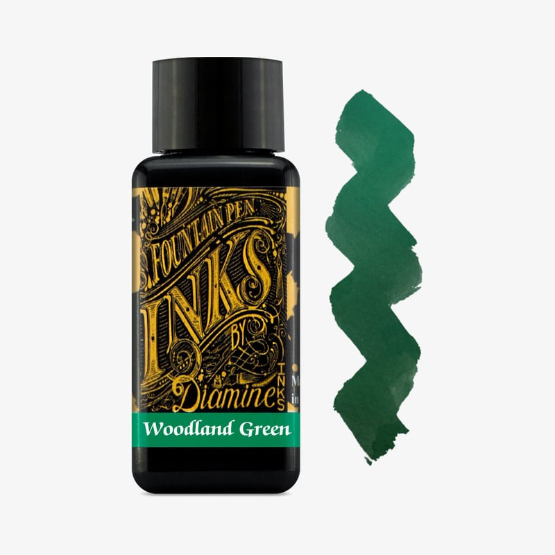Diamine Inks Diamine Ink Bottle 30ml - Woodland Green