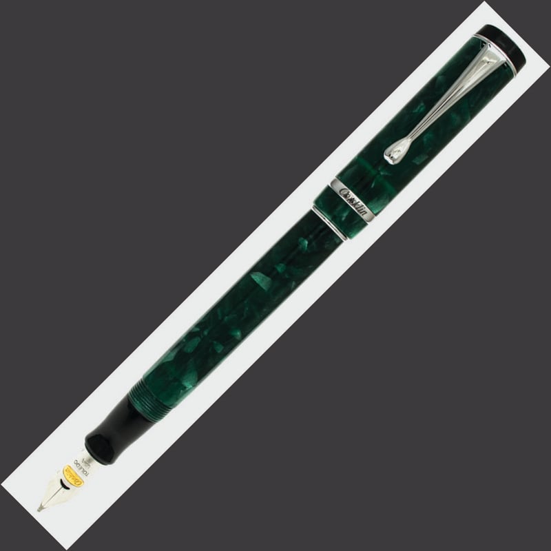 Conklin Conklin Duragraph Fountain Pen - Forest Green Chrome Trim