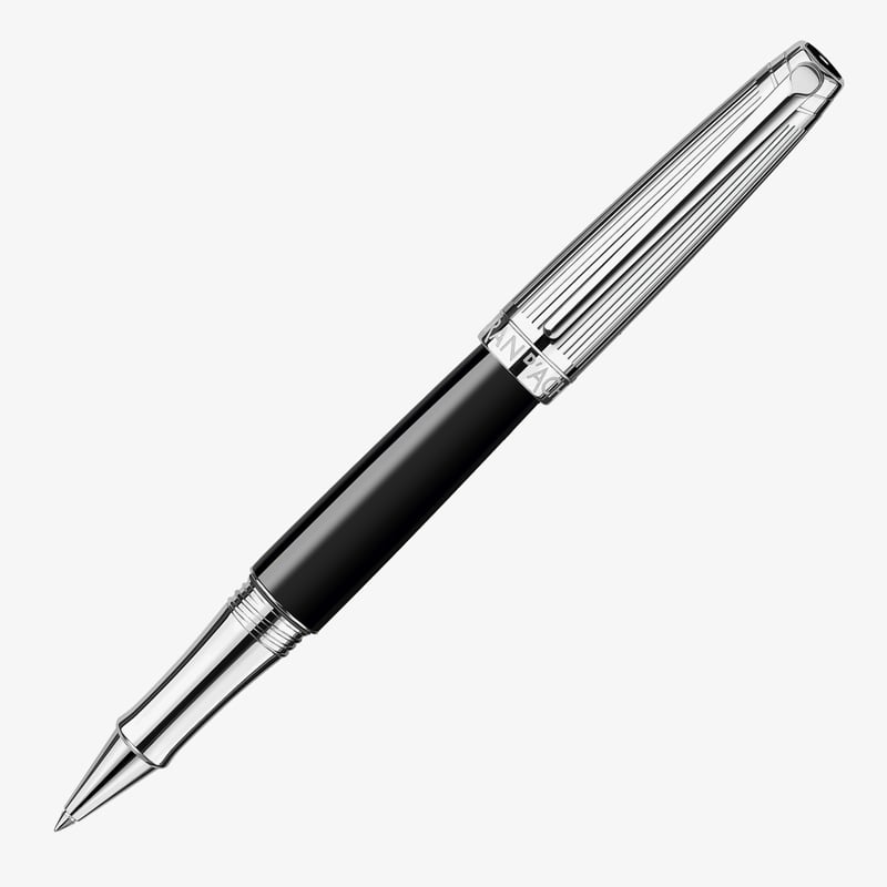 Caran d'Ache Caran d'Ache Léman Rollerball Pen - Bi-Colour Black Lacquer Rhodium Trim
