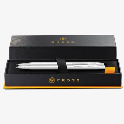 Cross Classic Century Ballpoint Pen and Pencil Set - Medalist Chrome & Gold