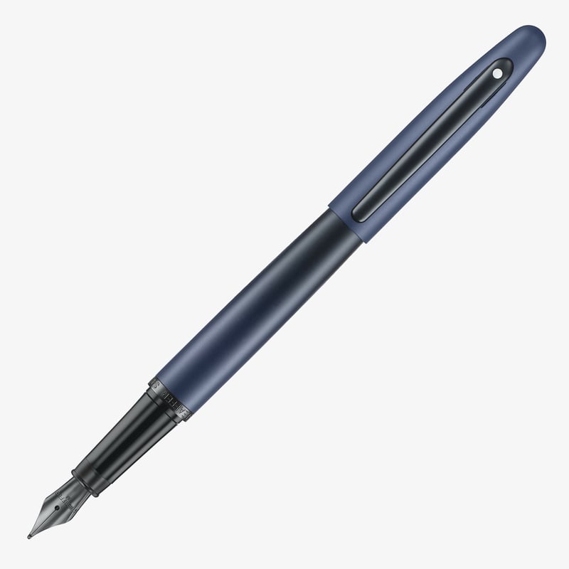Sheaffer Sheaffer VFM Fountain Pen - Matte Blue with Matte Black PVD Trim