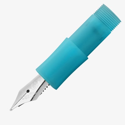 Kaweco Frosted Sport Nib with Light Blueberry Grip - Stainless Steel