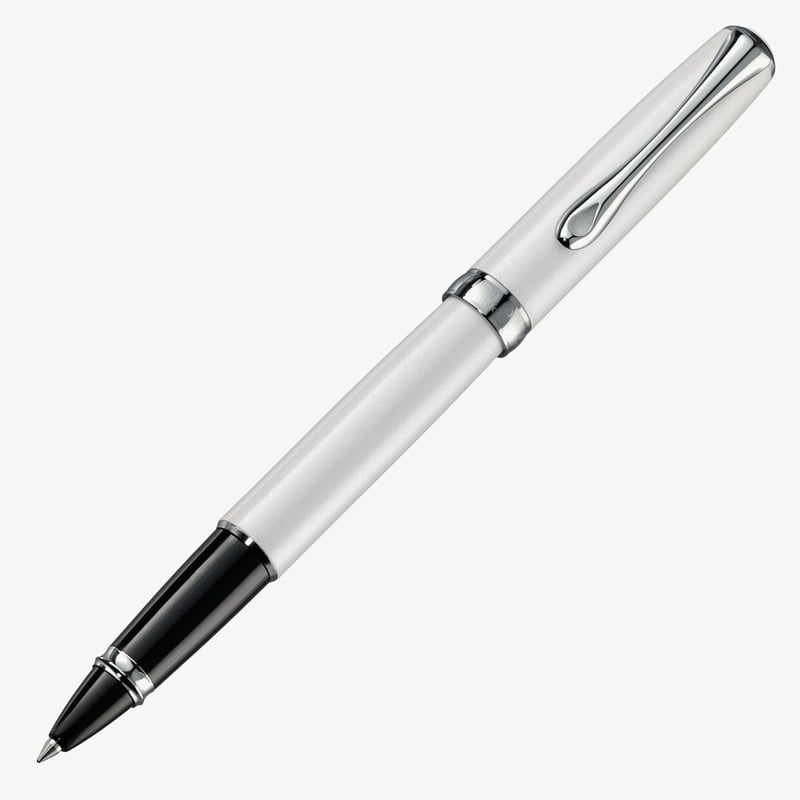 Diplomat Diplomat Excellence A2 Rollerball Pen - Pearl White Chrome Trim