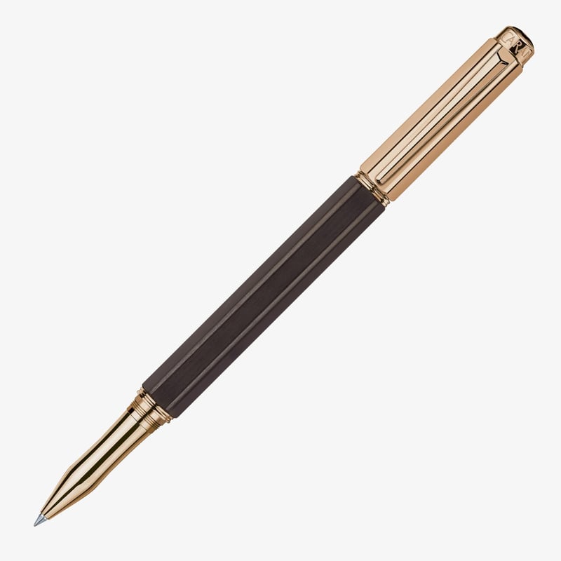 Caran d'Ache Caran d'Ache Varius Ebony Rollerball - Rose Gold Plated