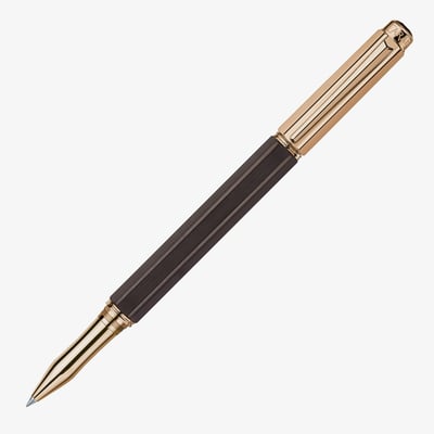 Caran d'Ache Varius Ebony Rollerball - Rose Gold Plated