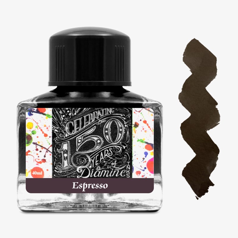 Diamine Inks Diamine 150th Anniversary Ink Bottle 40ml - Espresso
