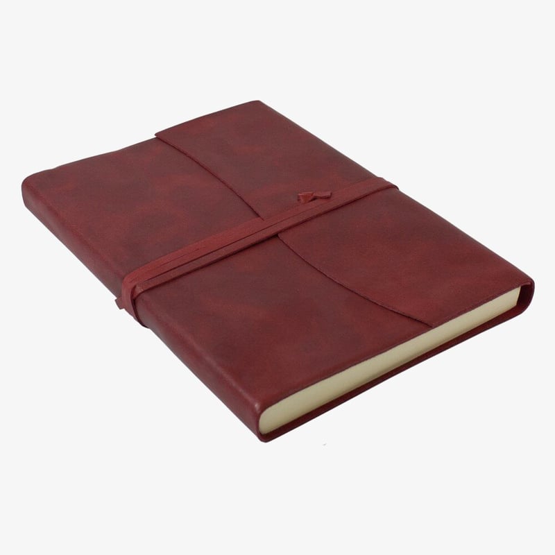 Papuro Papuro Amalfi Leather Journal - Red - Large