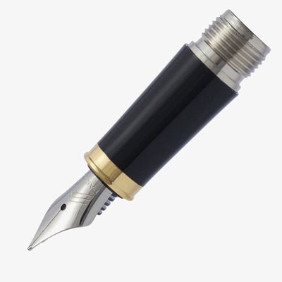 Parker IM Black Gold Trim Nib - Stainless Steel