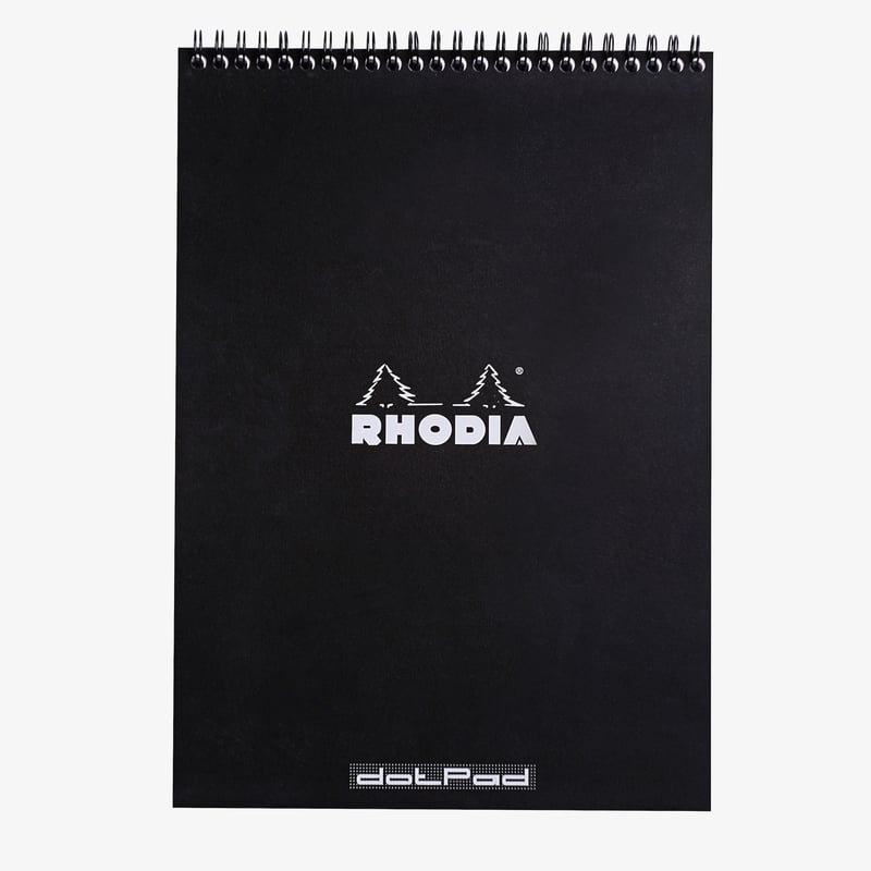 Rhodia Rhodia Classic Wireband Notepad - Extra Large - Black - Dotted