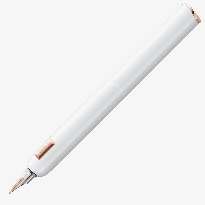 Lamy Lamy Dialog CC Fountain Pen - White with Solid 14K Gold Nib